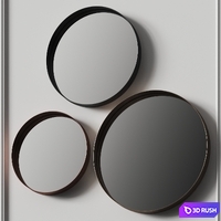 Cattelan Italia Wish Mirrors 3D Model Vray, Corona