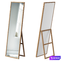 Cox &amp; Cox Oak Full Length Standing Mirror 3D Model Corona