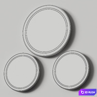 ESS Easy Drain Iseo Mirrors 3D Model Vray, Corona