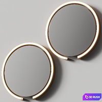 Occhio Mito Sfera Wall Mirors 3D Model Vray, Corona