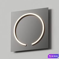 Occhio Mito Sfera Su Wall Mirrors 3D Model Vray, Corona