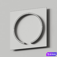 Occhio Mito Sfera Su Wall Mirrors 3D Model Vray, Corona