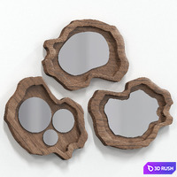 Slab Mirror Collection 3D Model Vray, Corona