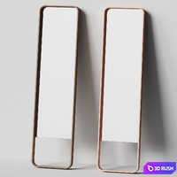 Loop Floor Mirror by Case Furniture 3D Model Vray, Corona