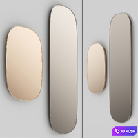 028 MUUTO Framed mirror 3D Model Vray, Corona