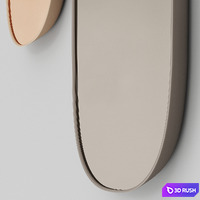 028 MUUTO Framed mirror 3D Model Vray, Corona