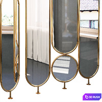 Decorative partition 75 3D Model Vray, Corona