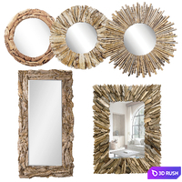 Firewood mirror wood 3D Model Corona