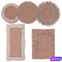 Firewood mirror wood 3D Model Corona