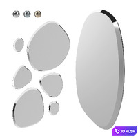 Set of mirrors 03 3D Model Vray, Corona