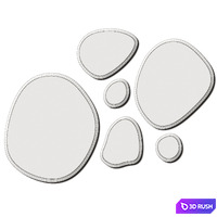 Cattelan Italia Hawaii Wall Mirrors Composition 3D Model Vray, Corona