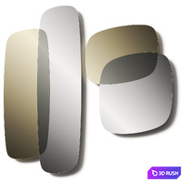 Pianca Oltre Mirror 3D Model Vray, Corona