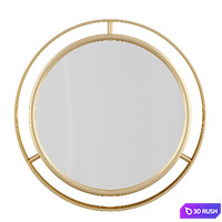 Terwilliger Round Wall Mirror by Mercer41 3D Model Corona
