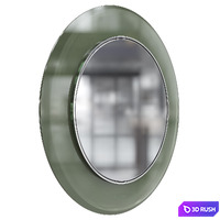 1669 Circular Glass Mirror 3D Model Corona