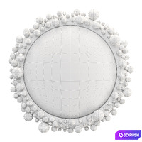 Ralph Pucci Herve Van der StraetenMiroir Fizzy 485 3D Model Vray, Corona