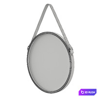 Mirror Inspire Barbier 3D Model Vray, Corona