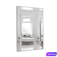 Wall and floor mirror Marlena Antiqued Glass Frame Mirror by Pottery Barn 3D Model Corona