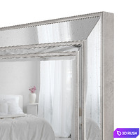 Wall and floor mirror Marlena Antiqued Glass Frame Mirror by Pottery Barn 3D Model Corona