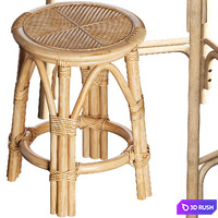 Dressing Table Marika and Chair Katni La Redoute Interieurs 3D Model Corona