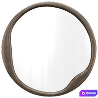 Round wall mirror Alora Round Wall Mirror by Pottery Barn 3D Model Corona