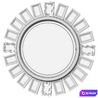 Cyrus Mirror 3D Model Corona