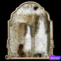 Somuchbetterwithage french gold mirror 3D Model Corona