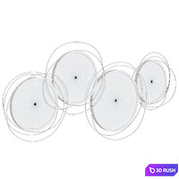 Wall Mirror Modern Luxury Large Gold Round Wall Mirror 3D Model Corona