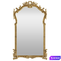 Roberto Giovannini ART. 1332 18th Century French Style Giltwood Classical Mirror Frame 3D Model Corona