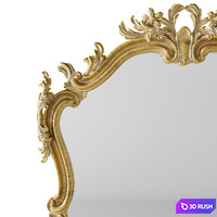 Roberto Giovannini ART. 1332 18th Century French Style Giltwood Classical Mirror Frame 3D Model Corona