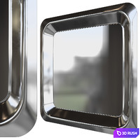 Mirror CATTELAN ITALIA GLENN 120x120 3D Model Vray, Corona