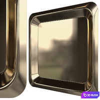 Mirror CATTELAN ITALIA GLENN 120x120 3D Model Vray, Corona