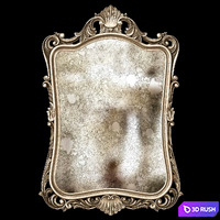 Oficina Inglesa Clemence classical mirror 3D Model Corona