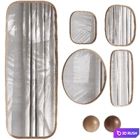 Mirror set Orion, La redoute 3D Model Vray, Corona