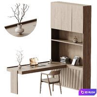 Workplace For Interior 07 3D Model Vray, Corona