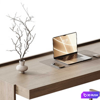 Workplace For Interior 07 3D Model Vray, Corona