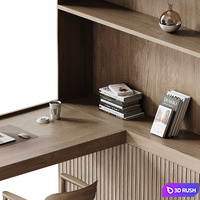 Workplace For Interior 07 3D Model Vray, Corona