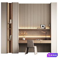Workplace 5 3D Model Corona