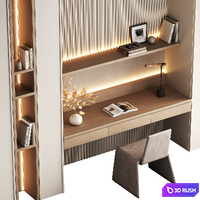 Workplace 5 3D Model Corona