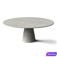MDF Italia ROCK TABLE MINI 3D Model Vray, Corona