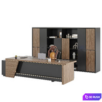 Office Furniture 01 3D Model Vray, Corona