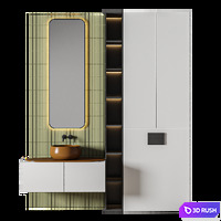 Luxury Bathroom 519 3D Model Vray, Corona