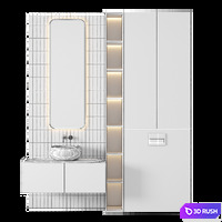 Luxury Bathroom 519 3D Model Vray, Corona