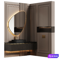 Bathroom furniture 22 in modern classic style 3D Model Corona