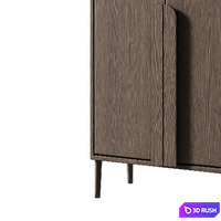 Scandinavian Wardrobe 3D Model Corona