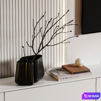 TV Set 005 3D Model Vray, Corona
