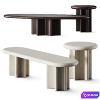 Studiotwentyseven Maxime Boutillier Cardus Coffee Tables 3D Model Vray, Corona