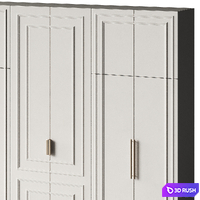 Set of facades for cabinets with moldings and classic elements 3D Model Vray, Corona