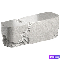 Table concrete 3 3D Model Corona