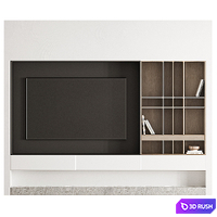 TV wall 05 3D Model Corona