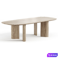 Chelsea chair and Geometric Table 3D Model Corona